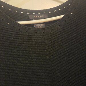 Alison Sheri Black Tunic Sweater